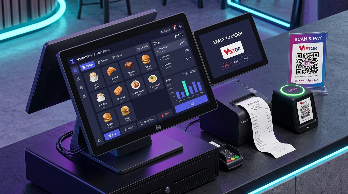 Trọn Bộ Thiết Bị Bán Hàng Dr Store & VietQR